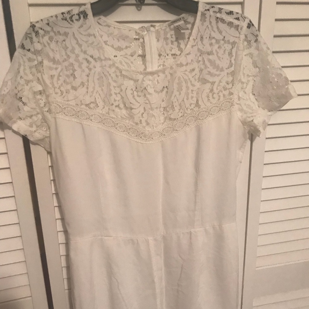 White lace romper
